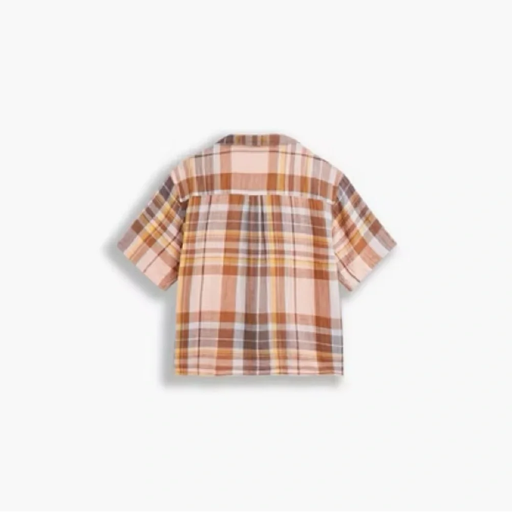 Levi’s Men’s Short Sleeve Slouchy Plaid Button Up Shirt Size L,XL NWT